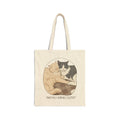 Cat Lovers Tote Bag — "Pawsitively Adorable Sleepers" Cotton Canvas Tote